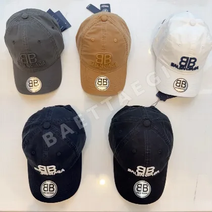 발렌시아가 워시드 코튼 어부 모자 81880