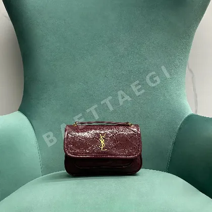 생로랑 니키 램스킨 미니 숄더백 18 cm 846087