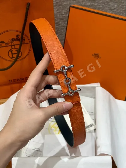 에르메스 H 버클 스위프트 가죽 양면 벨트 175275