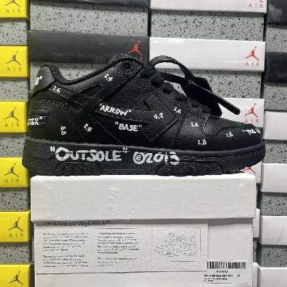 오프화이트 아웃 오브 오피스 OOO 로우 탑스 블랙 202440 Off White Out Of Office OOO Low Tops