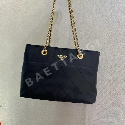 프라다 나일론 퀼팅 빈티지 체인 호보백 1BD626