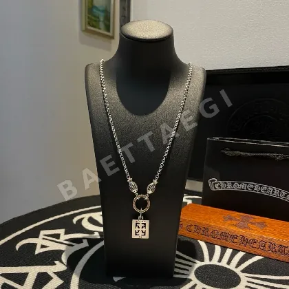 크롬하츠 크로스 플라워 펜던트 목걸이 124913