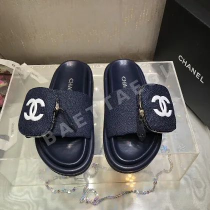 샤넬 벨크로 슬리퍼 샌들 105162