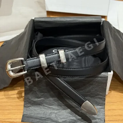 셀린느 JD260 개선문 웨스턴 소가죽 벨트 18mm 179533