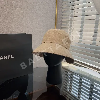 샤넬 리본 장식 여성 버킷 햇 82753