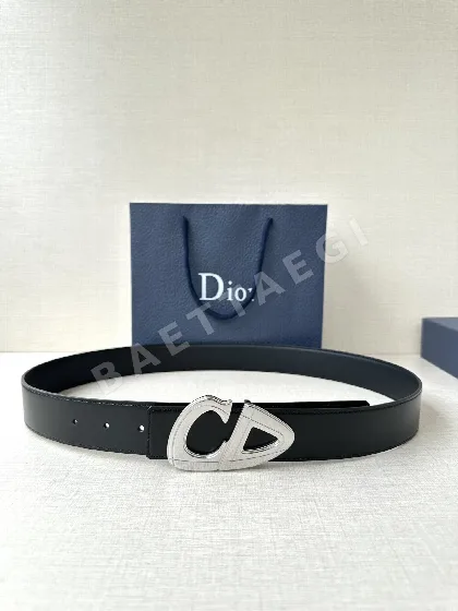 디올 CD 30 로고 블랙 매트 벨트 59790