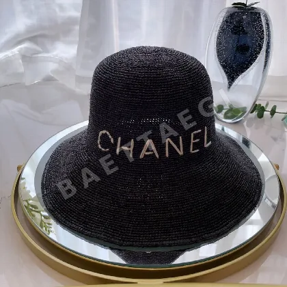 샤넬 라피아 썬햇 모자 82306