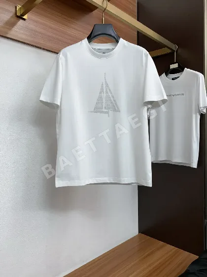 브루넬로쿠치넬리 맞춤 제작 양면 반팔 티셔츠 47951