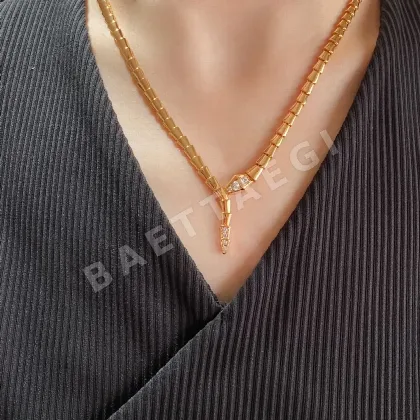 불가리 스네이크 다이아몬드 목걸이 64781