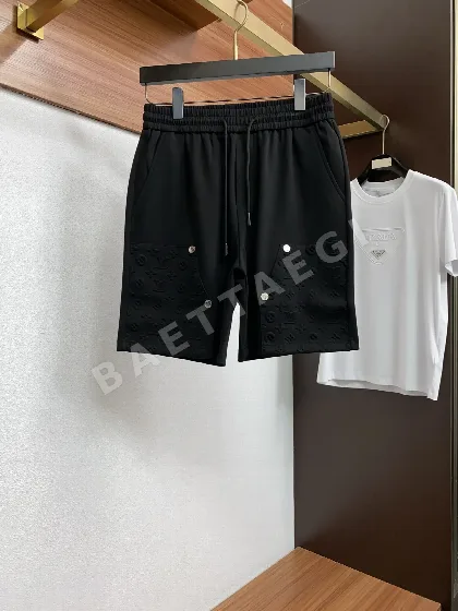 루이비통 남성 오리지널 핏 코튼 스트레치 반바지 68976