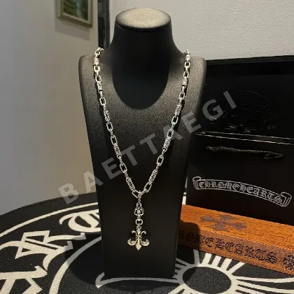 크롬하츠 스카우트 플라워 십자가 목걸이 125692