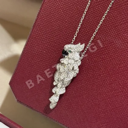 까르띠에 파롯 지르콘 925 실버 목걸이 124993