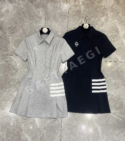 톰브라운 경량 울 테니스 자수 원피스 97705