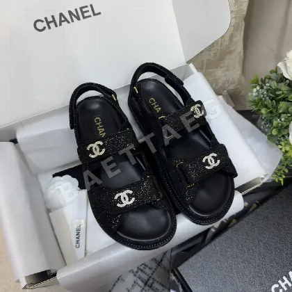 샤넬 더블 C 벨크로 캐주얼 샌들 94246