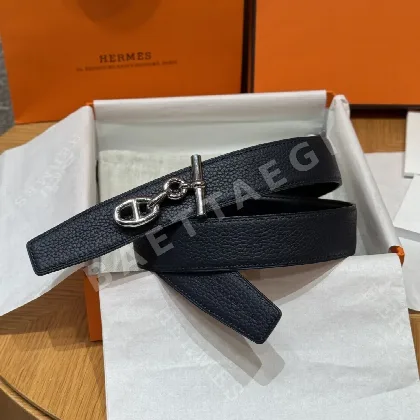 에르메스 쉐누 당크르 링크 양면 소가죽 벨트 175583