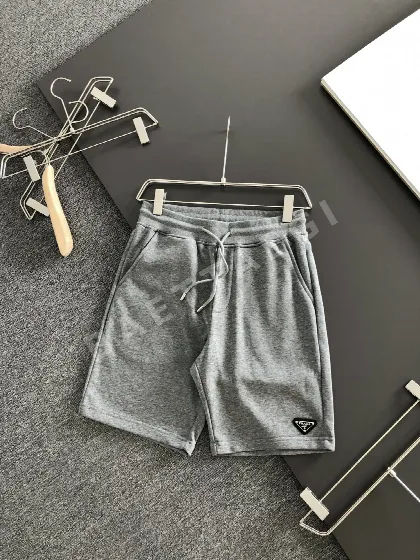 프라다 자수 로고 남성 스트레이트 반바지