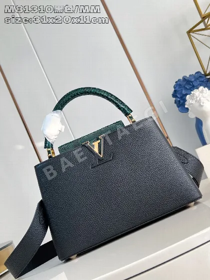 루이비통 M81310 블랙 카푸신 핸드백 MM 미디엄