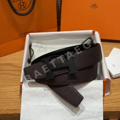 에르메스 리버서블 메탈 버클 남성 벨트 176512