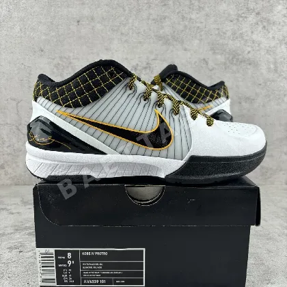 나이키 [GX] 코비 4 프로트로 AV6339-101 201395 Nike Kobe 4 Protro White Black Del Sol ZK4