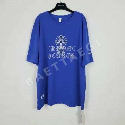 크롬하츠 라인스톤 장식 남성 반팔 티셔츠 158788