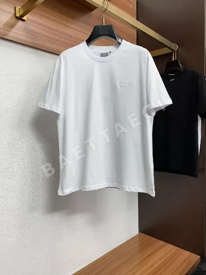 디올 코튼 크루넥 남성 반팔 티셔츠 47567