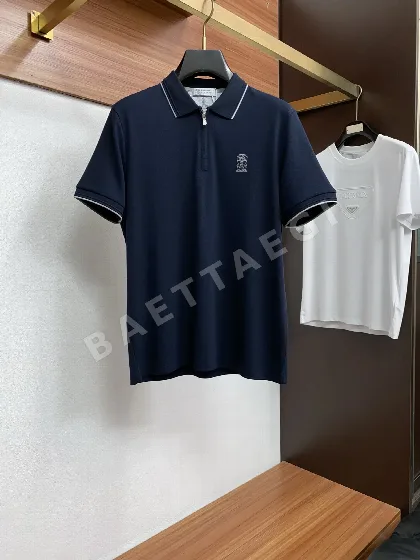 브루넬로쿠치넬리 비즈니스 폴로 남성 반팔 티셔츠 148610