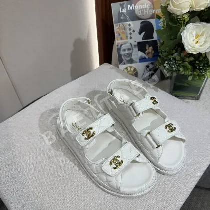 샤넬 더블 C 벨크로 비치 샌달 94125