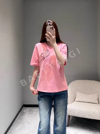 에르메스 프린트 크루넥 코튼 반팔 티셔츠