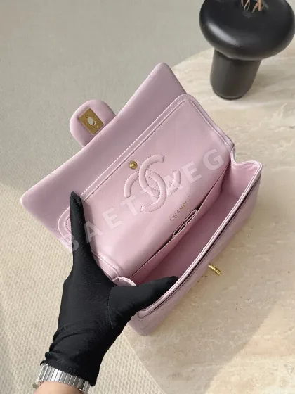 샤넬 핑크 금장 가방 33378