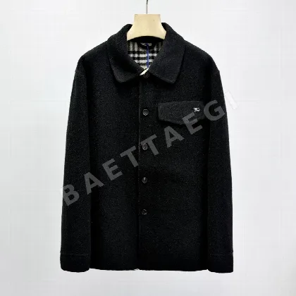 버버리 울 혼방 빈티지 체크 남성 자켓 53818