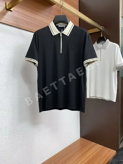 브루넬로쿠치넬리 남성 실크 터치 반팔 폴로셔츠 146725