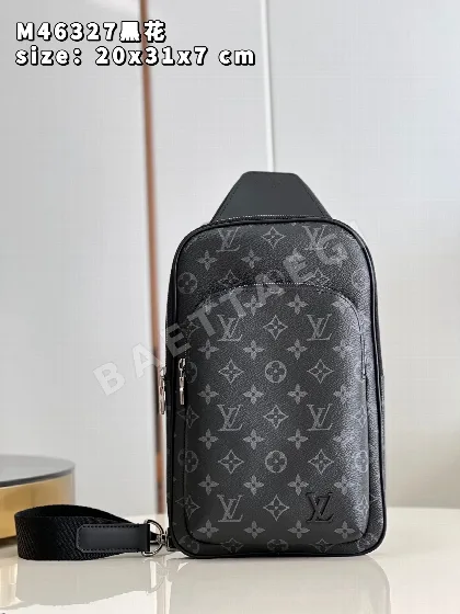 루이비통 M46327 블랙 애비뉴 메신저백 숄더백 모노그램