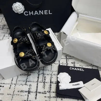 샤넬 더블 C 벨크로 비치슈즈 94797