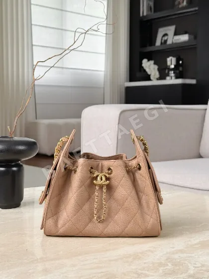 샤넬 미니 밀크티 베이지 가방 33671