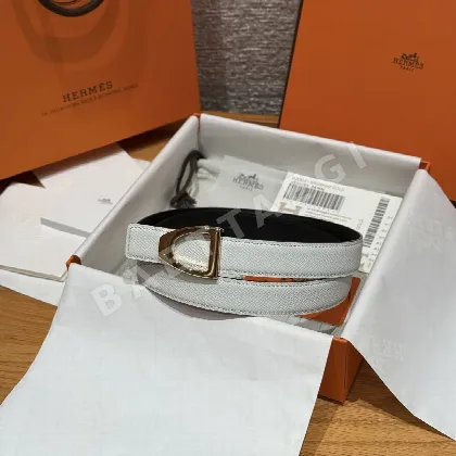 에르메스 카발리에르 양면 가죽 벨트 24mm 176159