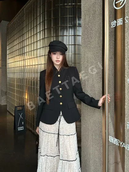 디올 슬림핏 자수 로고 자켓 163756