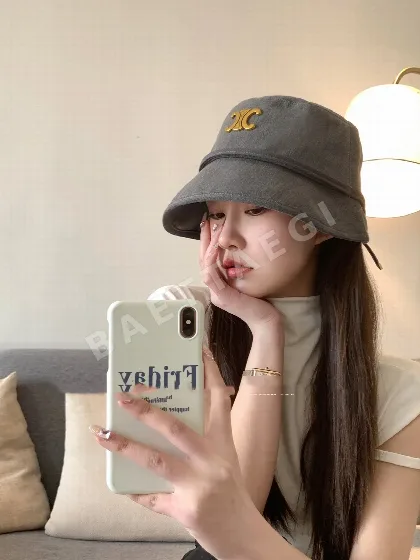 셀린느 트윌 버킷 햇 모자 84211